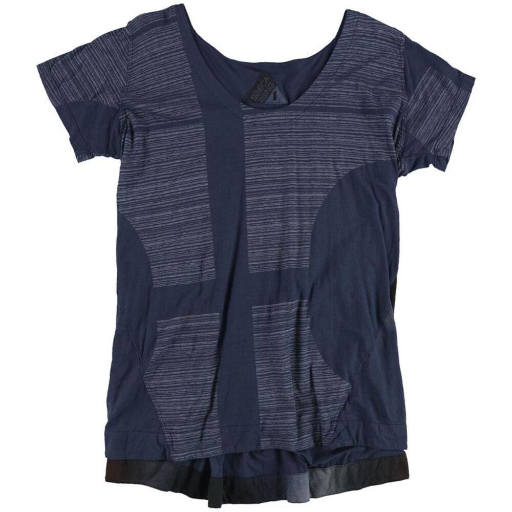 Seneca Rising Womens Plus Size Stripes and Gradient Graphic T-Shirt, NWT